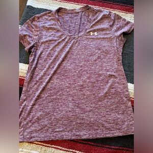 Burgundy Heathered Under Armour Shirt